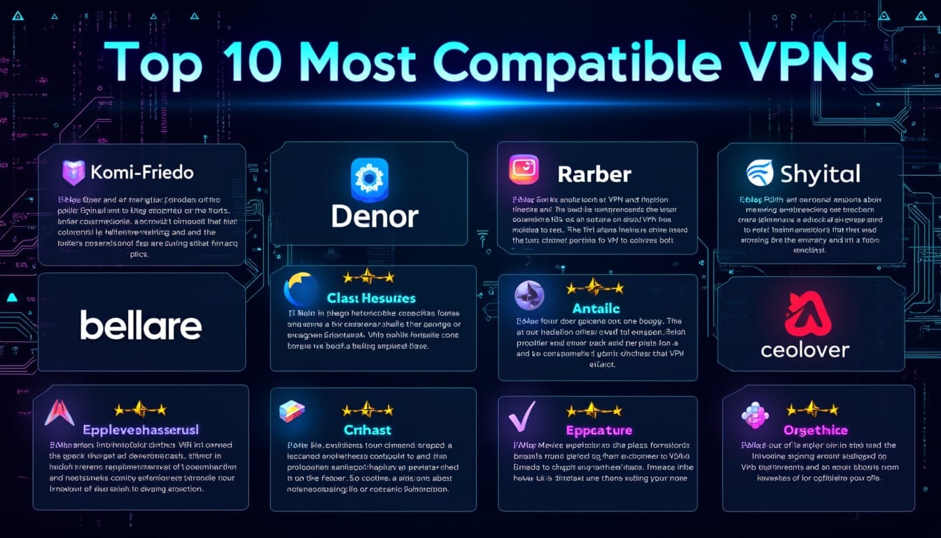 découvrez les 10 meilleurs vpn compatibles qui assurent une protection optimale de votre vie privée en ligne. comparez leurs fonctionnalités, performances et compatibilité avec divers appareils pour choisir celui qui répondra le mieux à vos besoins.